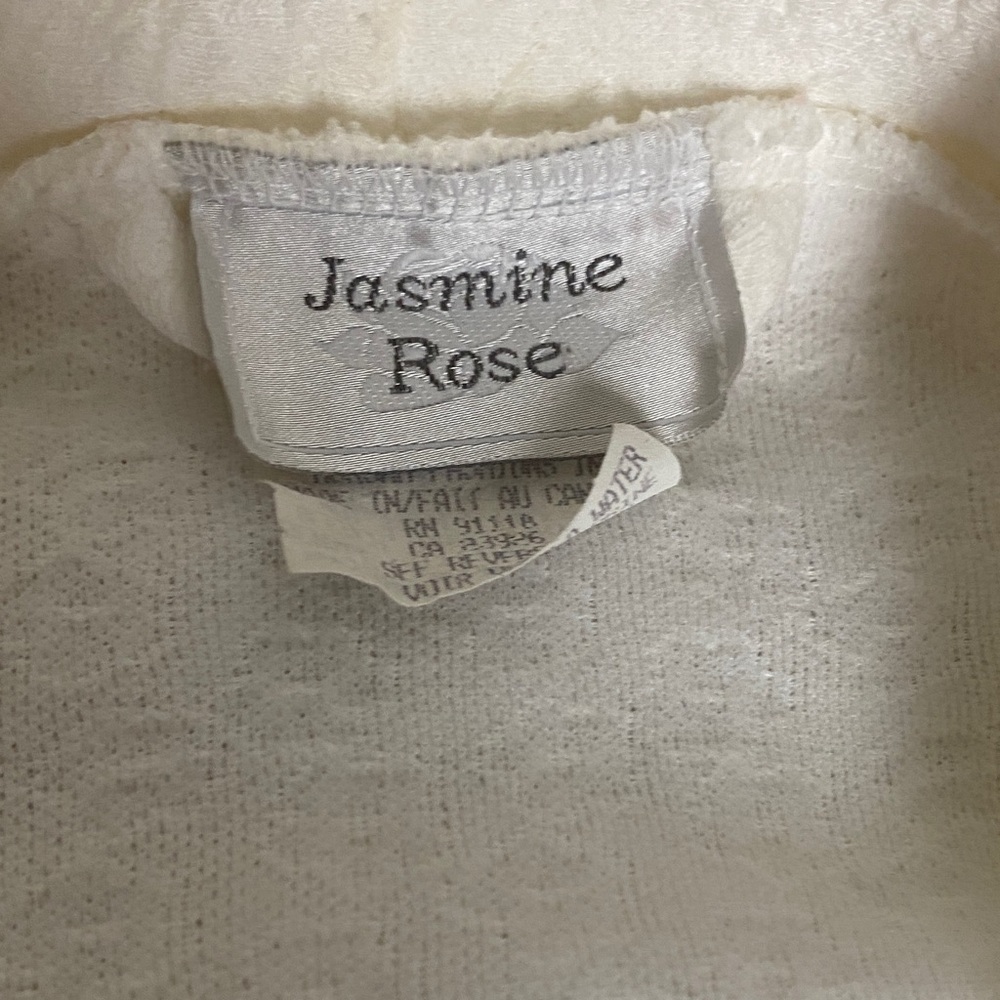 VTG White Textured Robe - Picture 2 of 3